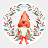 Kerstgenoomsticker Ronde Sticker (Voorkant)