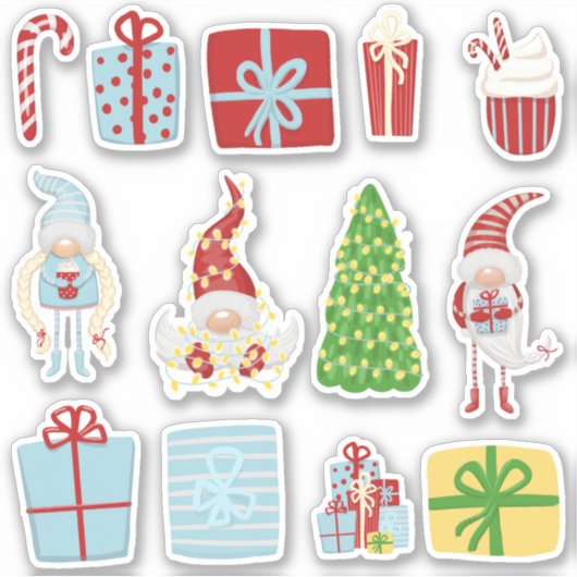 Kerstgenoomstickers Sticker (Voorkant)