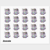 Kerstgenoomstickers Vierkante Sticker (Vel)