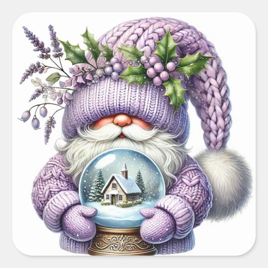 Kerstgenoomstickers Vierkante Sticker (Voorkant)
