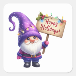 Kerstgenoomstickers Vierkante Sticker