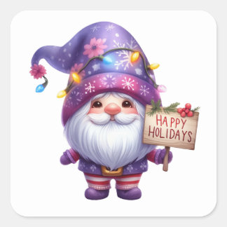 Kerstgenoomstickers Vierkante Sticker
