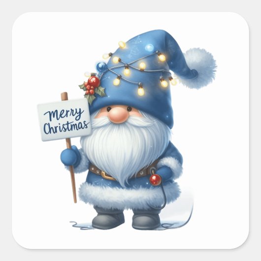 Kerstgenoomstickers Vierkante Sticker (Voorkant)