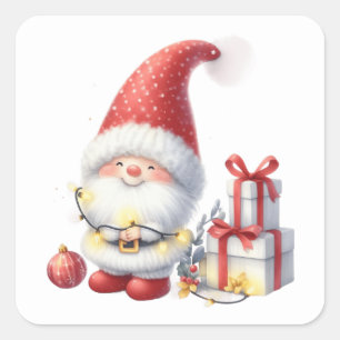 Kerstgenoomstickers Vierkante Sticker