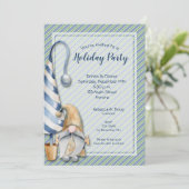 Kerstgenoomuitnodiging en feestelijke feestdagen (Staand voorkant)