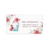 Kerstgenoomvakantieadres Etiket (Voorkant)