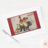 Kerstgenoomvrienden Rechthoekige Sticker (Envelop)