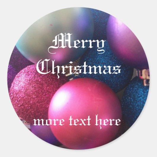 Kerstgenot Ronde Sticker (Voorkant)