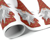 Kerstgenote in Red Costume Cadeaupapier (Rol Hoek)