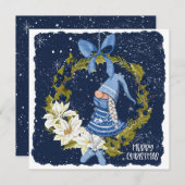 Kerstgenote op Wreate kerstKaart (Voorkant / Achterkant)