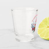 Kerstgenote op Wreath Shot Glas (Links)