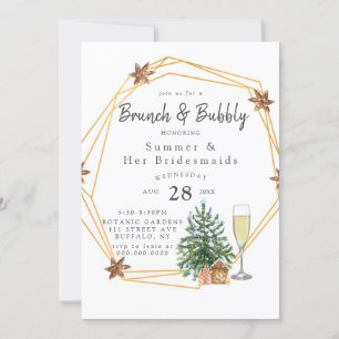Kerstgeometrische goudbrauwen en brabbel kaart