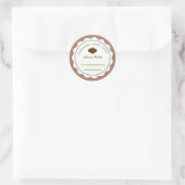 kerstgepersonaliseerd conserven | Homemade Ronde Sticker (Tas)