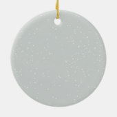 Kerstgepersonaliseerd Woodland Winter Deer Keramisch Ornament (Achterkant)