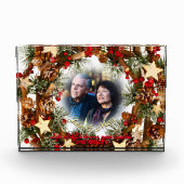 Kerstgepersonaliseerde foto-Lijst Fotoblok (Voorkant)