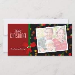 Kerstgepersonaliseerde fotokaart feestdagenkaart