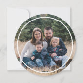 Kerstgepersonaliseerde Scandinavische noordse boss Feestdagenkaart (Achterkant)