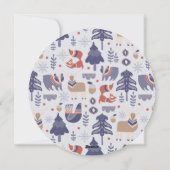 Kerstgepersonaliseerde Scandinavische noordse boss Feestdagenkaart (Achterkant)