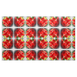 KerstGeranium Fabric Stof