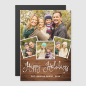 kerstgerechten 4 FOTO Magnetische Kaart (Voorkant / Achterkant)