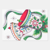 kerstgerechten met leuke papieren retro  inpakpapier vel (Voorkant 2)