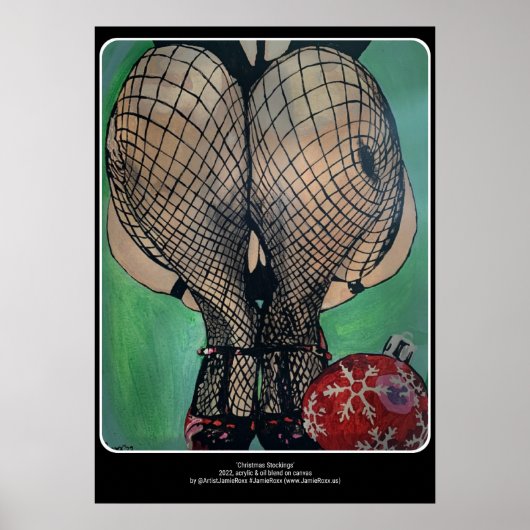 "kerstgerechten" Schilderen op een Poster (Voorkant)