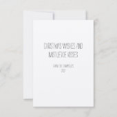 kerstgerei en Mistletoe Kisses platte kaart (Achterkant)