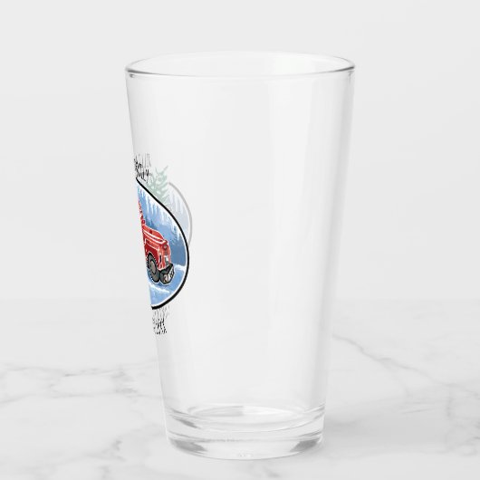  kerstgerei monogrammen familienaam glas (Links)