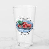  kerstgerei monogrammen familienaam glas (Voorkant)