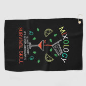 Kerstgeschenk | Bartender Mixoloog Golfhanddoek (Horizontaal)
