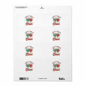 Kerstgeschenk met een klusje etiket (Full Sheet)