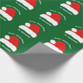 Kerstgeschenk van Kerstman Cadeaupapier (Hoek)