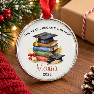 Kerstgeschenk voor afgestudeerden, eindexamenjaar metalen ornament