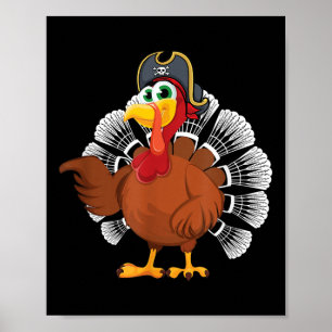 Kerstgeschenk voor badmintonfan Turkije Piraat Poster