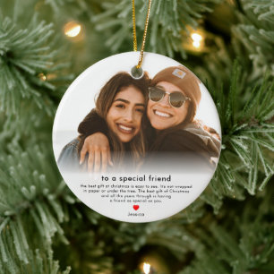 Kerstgeschenk voor beste vrienden Vriendschap Keramisch Ornament
