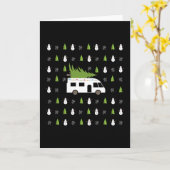 Kerstgeschenk voor eigenaren van feestelijke motor kaart (Gele Bloem)