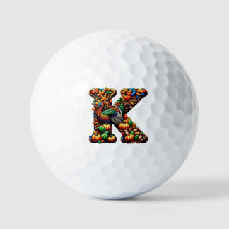 Kerstgeschenk voor letter k golfballen