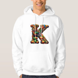 Kerstgeschenk voor letter k hoodie