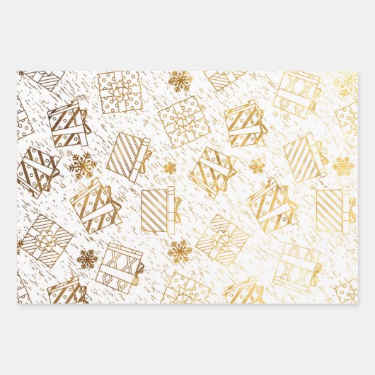 Kerstgeschenken 4 inpakpapier vel (Voorkant 2)