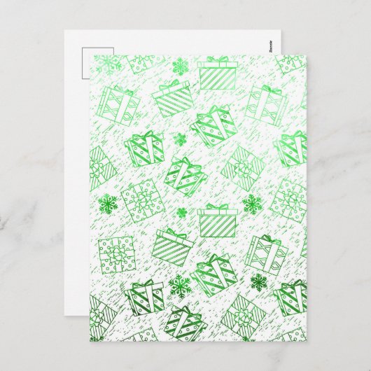 Kerstgeschenken 7 feestdagenkaart (Voorkant / Achterkant)