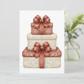 Kerstgeschenken Feestdagenkaart (Staand voorkant)