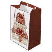 Kerstgeschenken Medium Cadeauzakje (Voorkant Gekanteld)