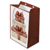 Kerstgeschenken Medium Cadeauzakje (Achterkant Gekanteld)