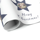 Kerstgeschenken met een persoonlijke Vrolijk Kerst Cadeaupapier (Rol Hoek)