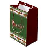 Kerstgeschenktassen Medium Cadeauzakje (Voorkant Gekanteld)