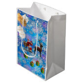 Kerstgeschenktassen Medium Cadeauzakje (Voorkant Gekanteld)