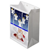 Kerstgeschenktassen Medium Cadeauzakje (Voorkant Gekanteld)