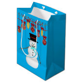 Kerstgeschenktassen Medium Cadeauzakje (Voorkant Gekanteld)