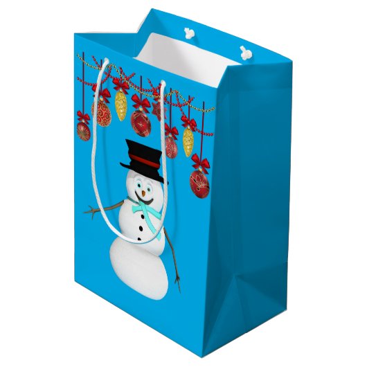 Kerstgeschenktassen Medium Cadeauzakje (Achterkant Gekanteld)