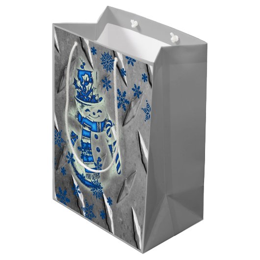 Kerstgeschenktassen Medium Cadeauzakje (Achterkant Gekanteld)